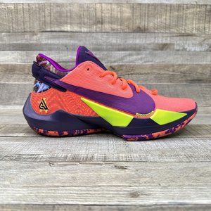 Nike Freak Giannis Men’s Basketball Shoe - Purple/Orange/Neon